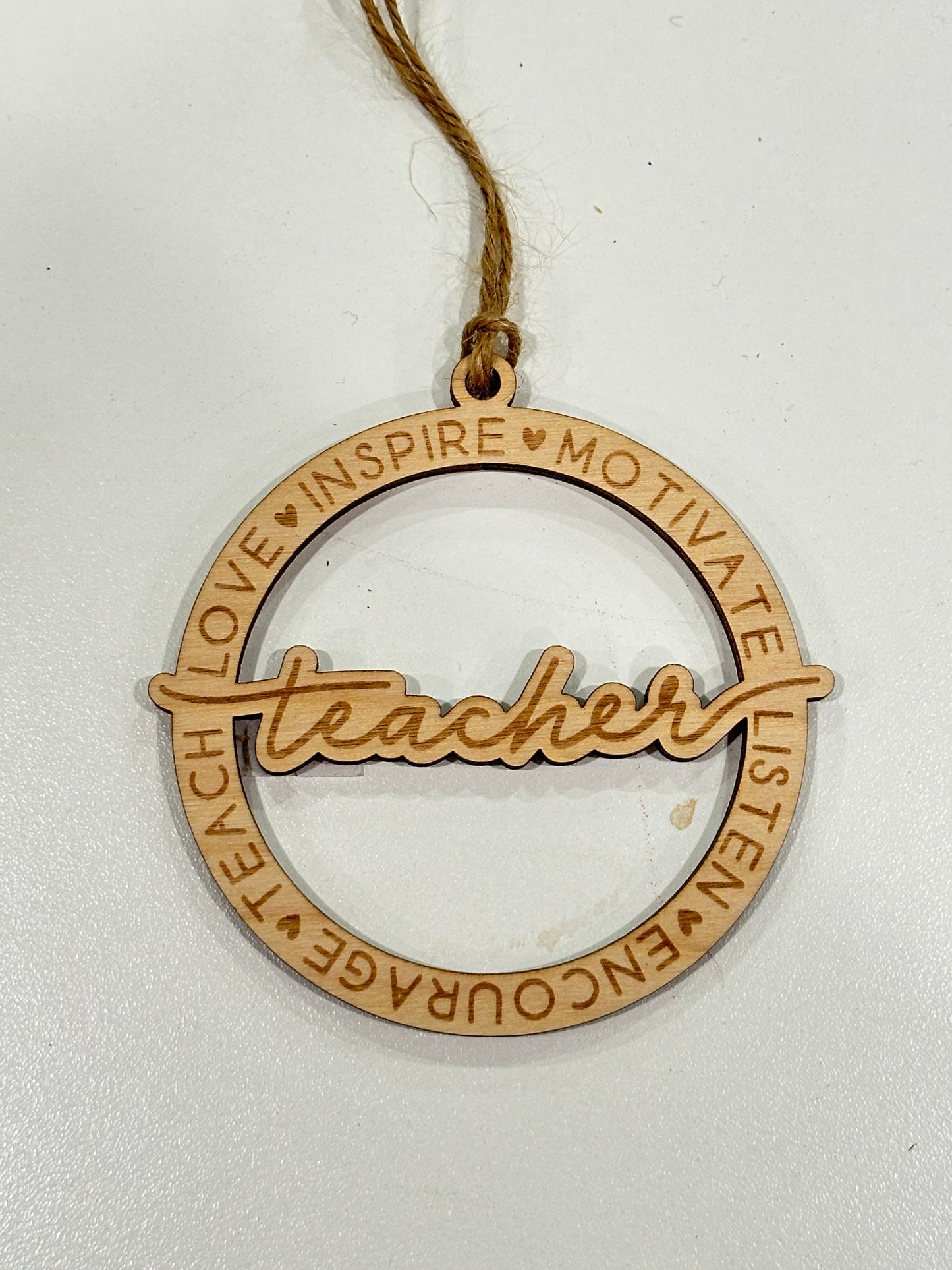 Simple Teacher Ornament