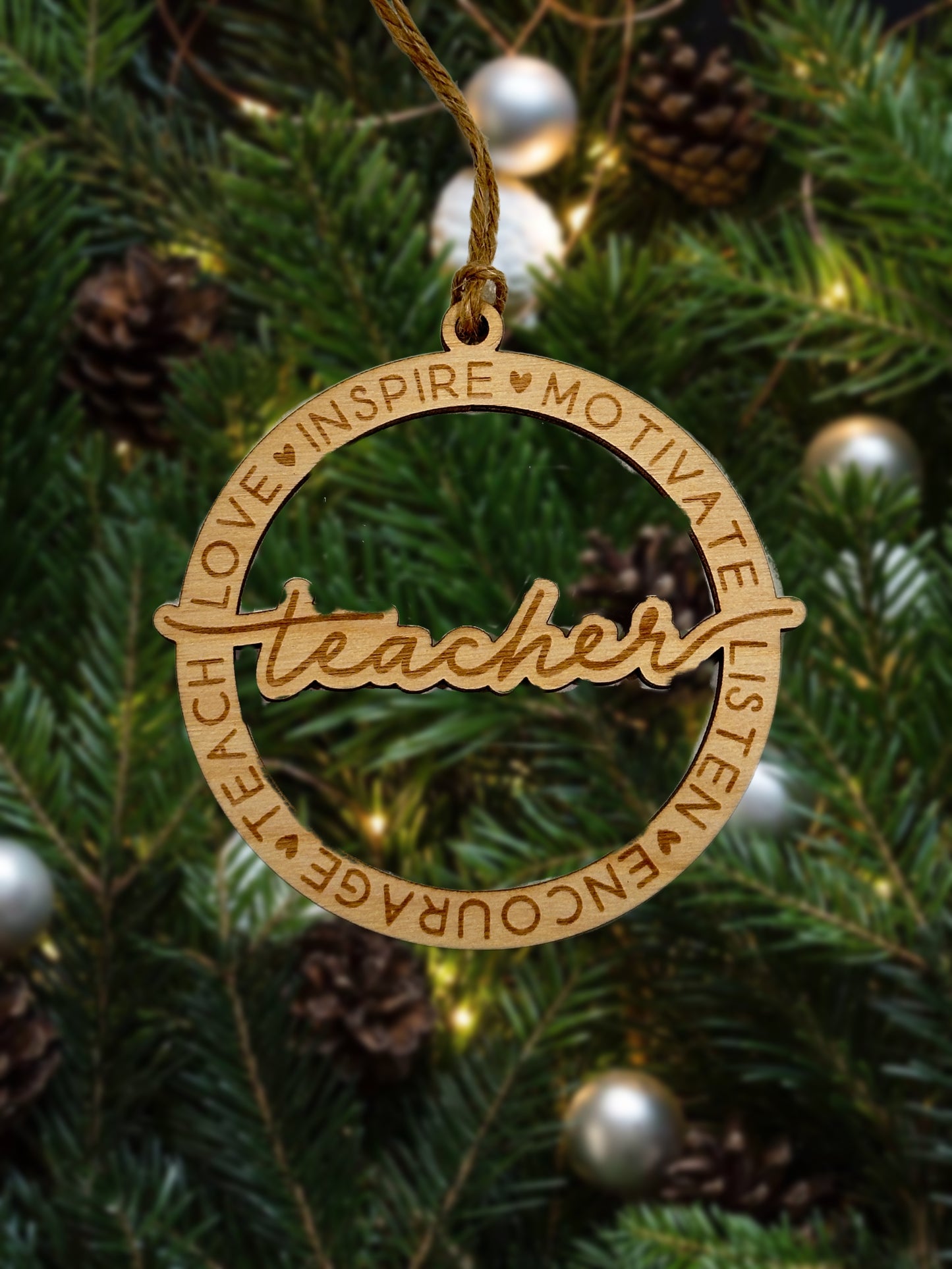 Simple Teacher Ornament