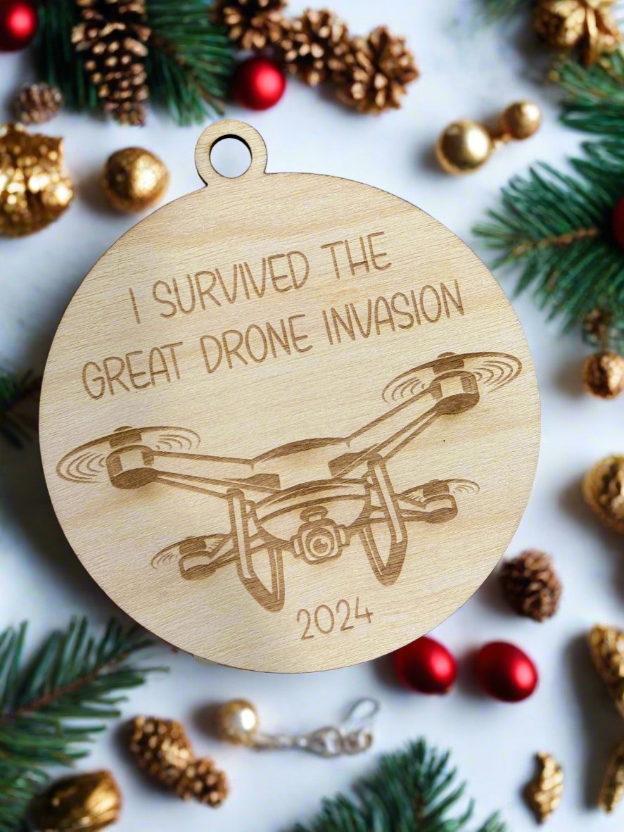 Drone Invasion Ornament