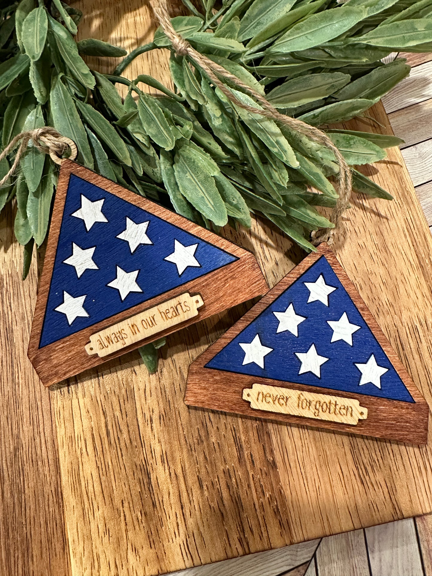 Flag Memorial Ornament