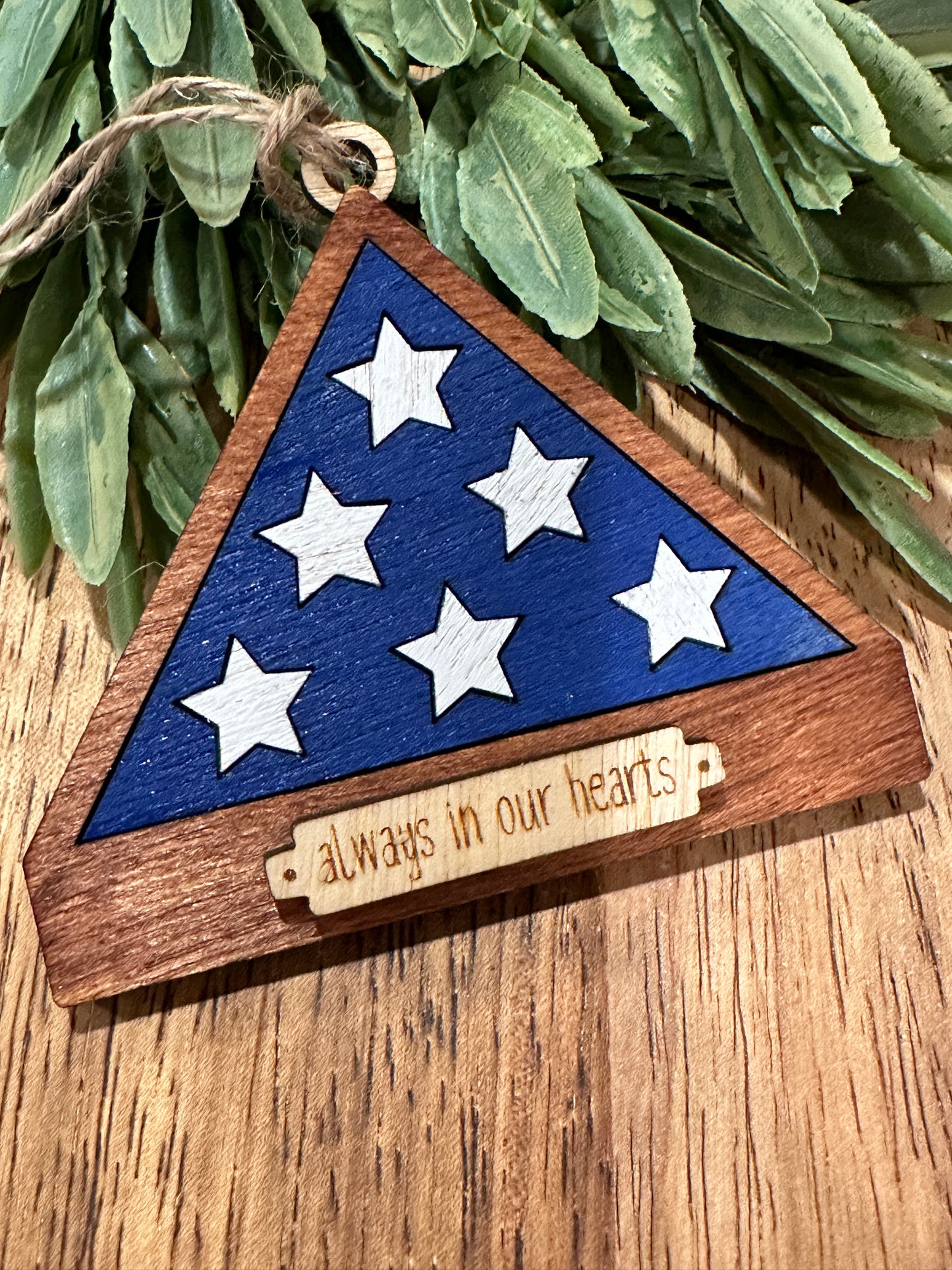 Flag Memorial Ornament