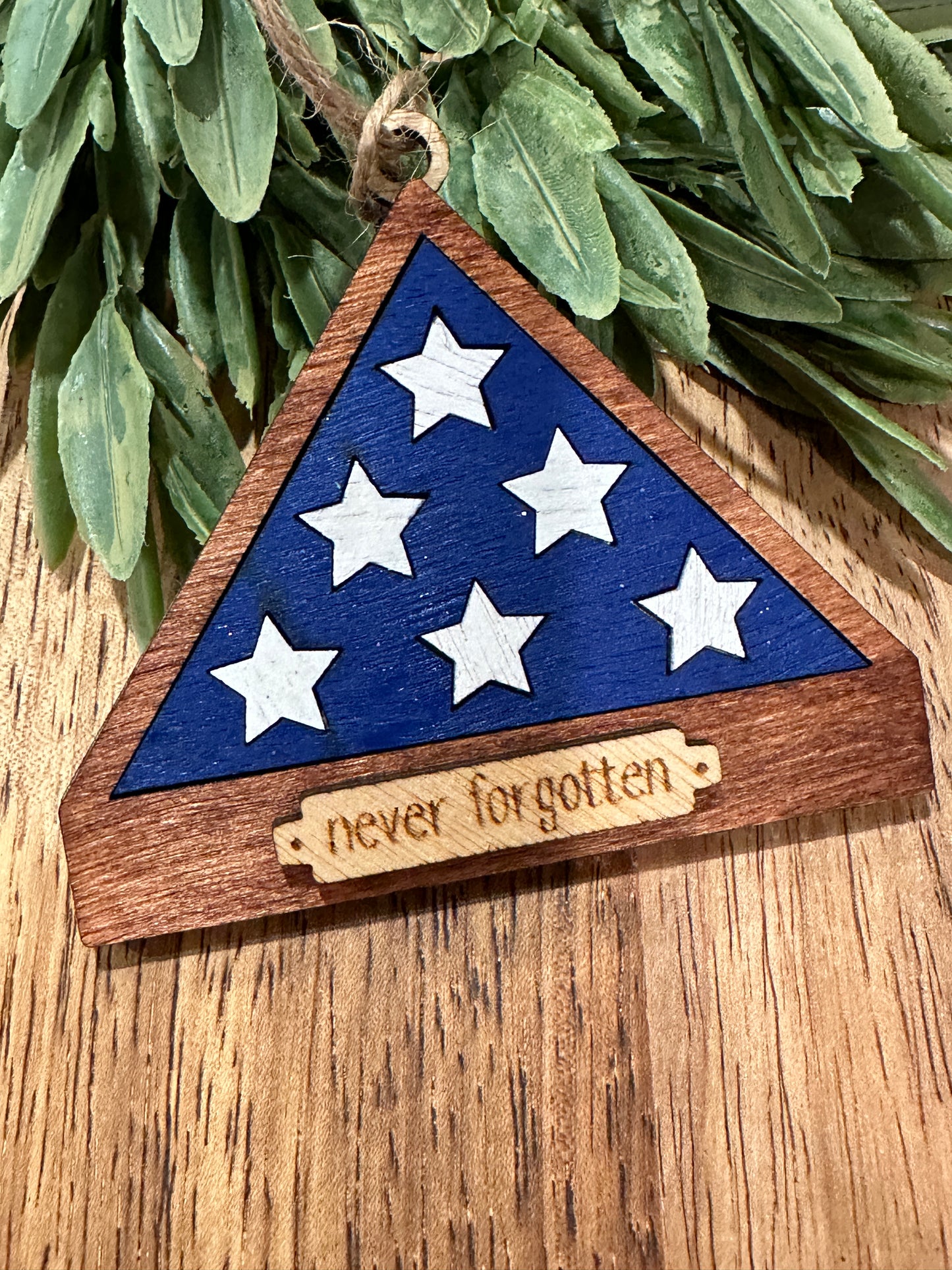 Flag Memorial Ornament