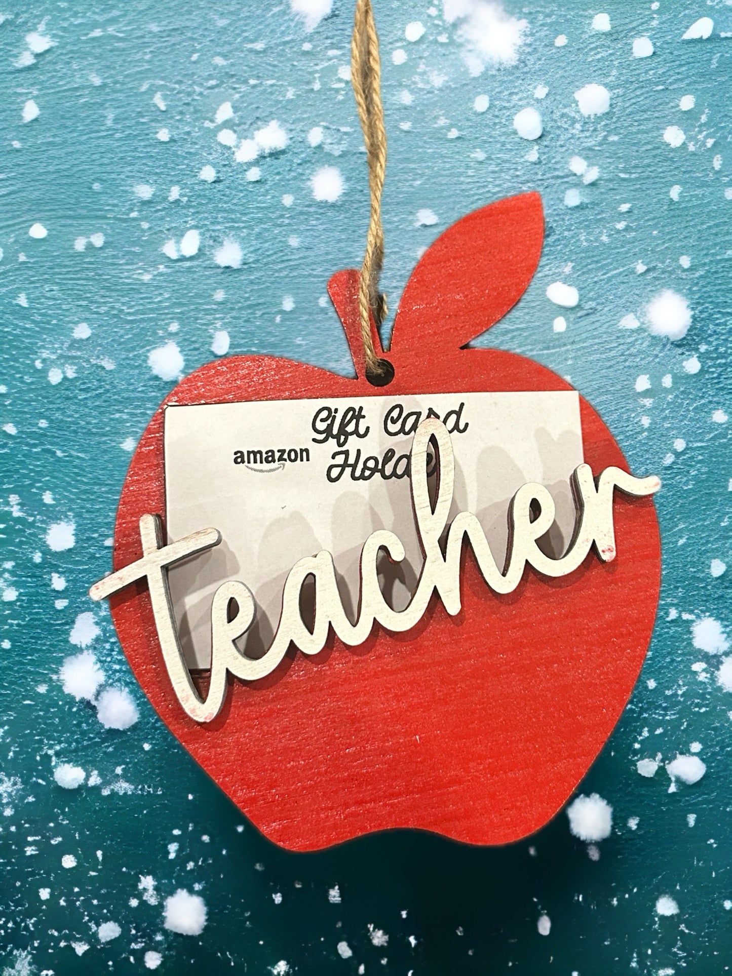 Apple Teacher Gift Card Holder