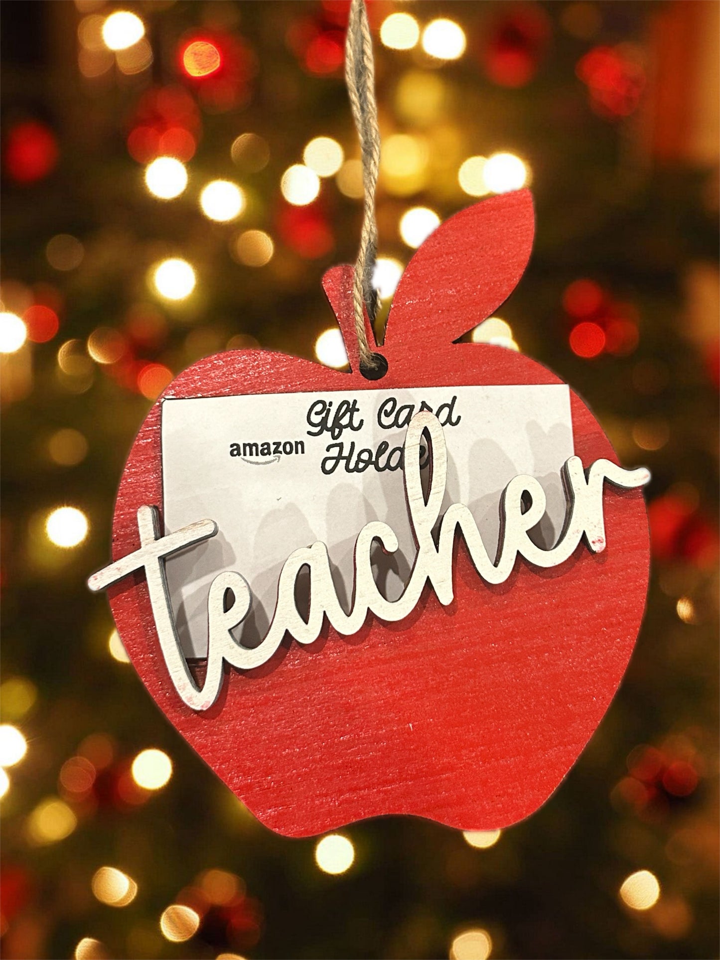 Apple Teacher Gift Card Holder