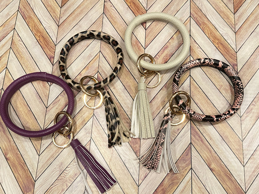 Wristlet Keychain Bracelet with Tassel