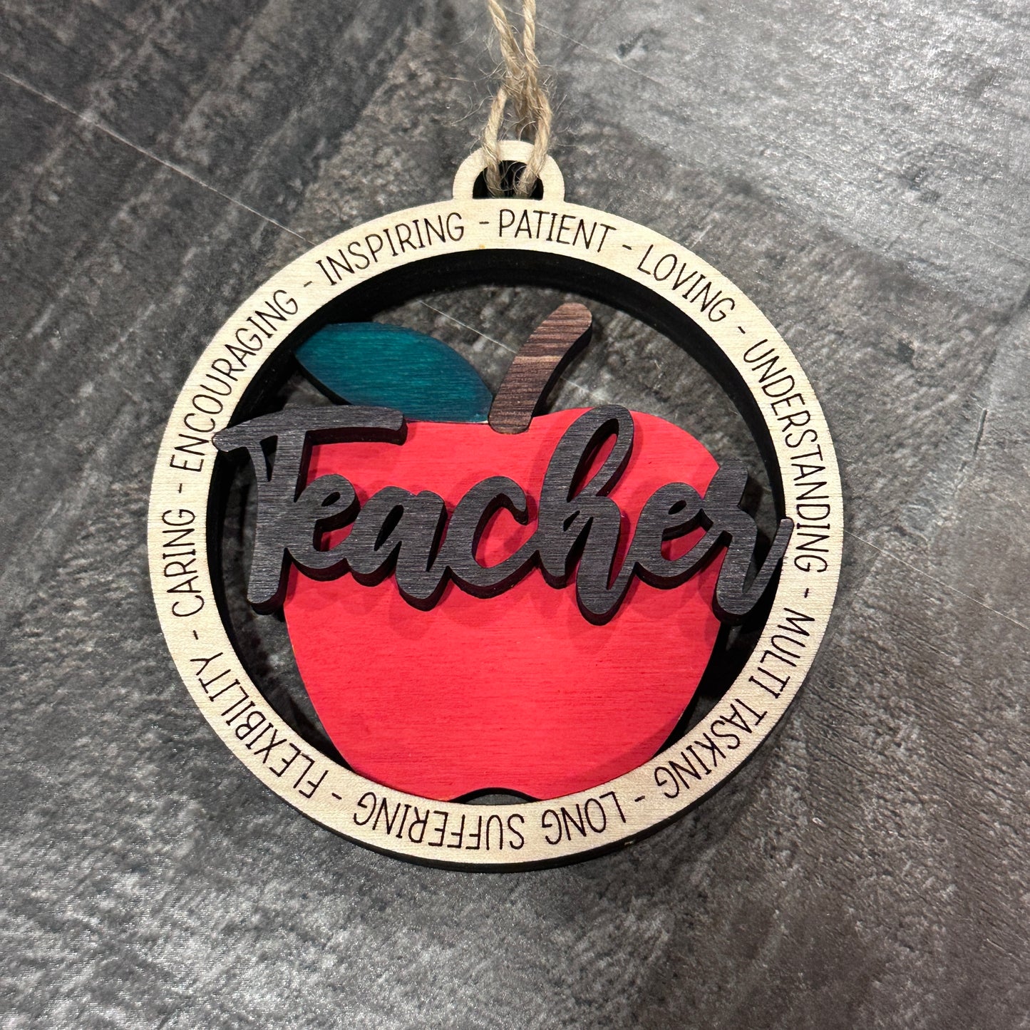 Teachers Apple Ornament