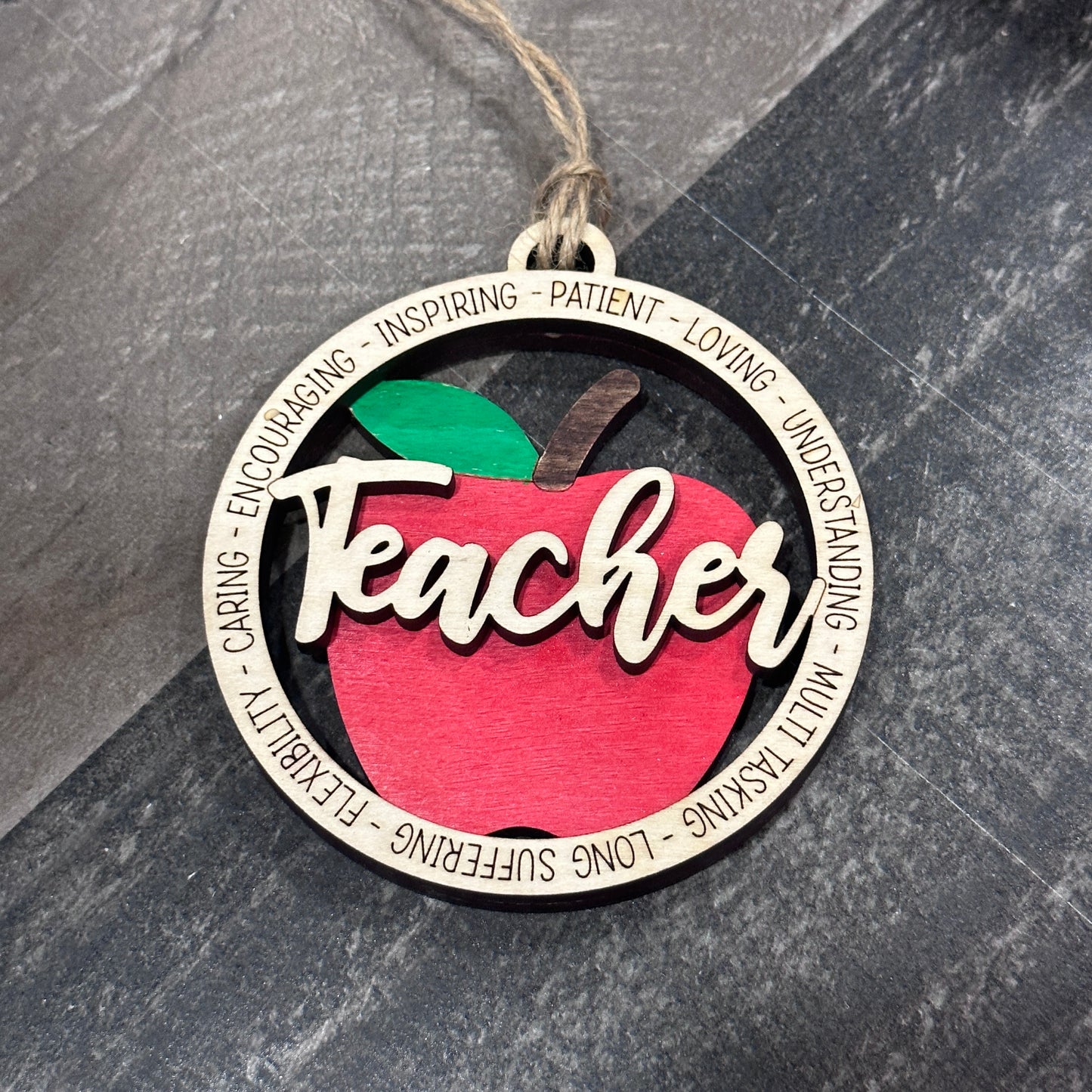 Teachers Apple Ornament