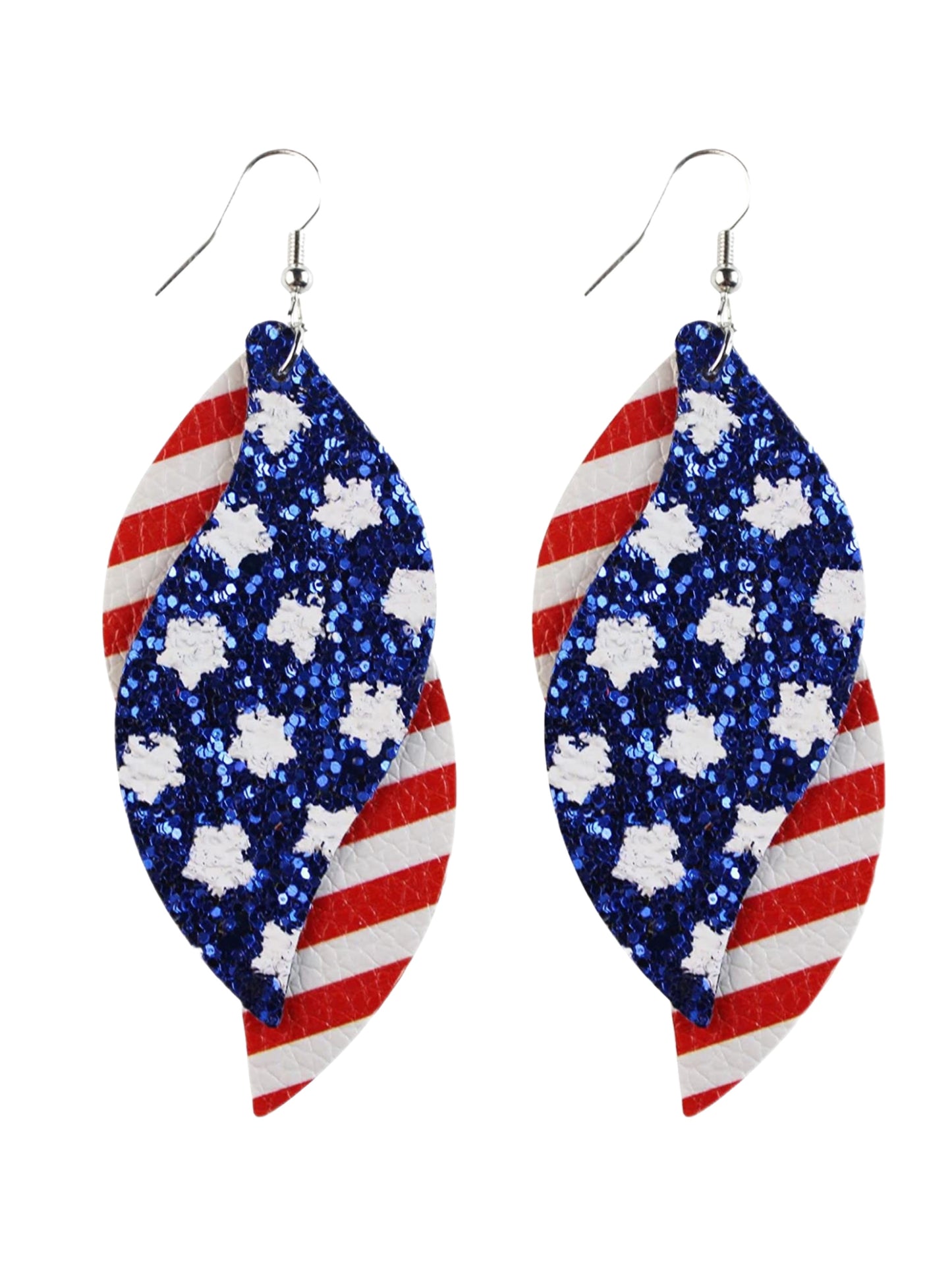 Americana Faux Leather Earring