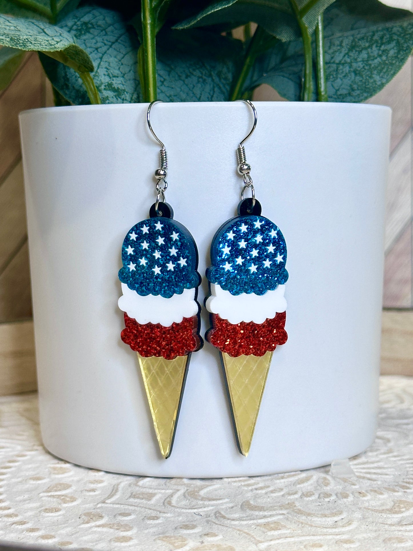 Americana Acrylic Earring