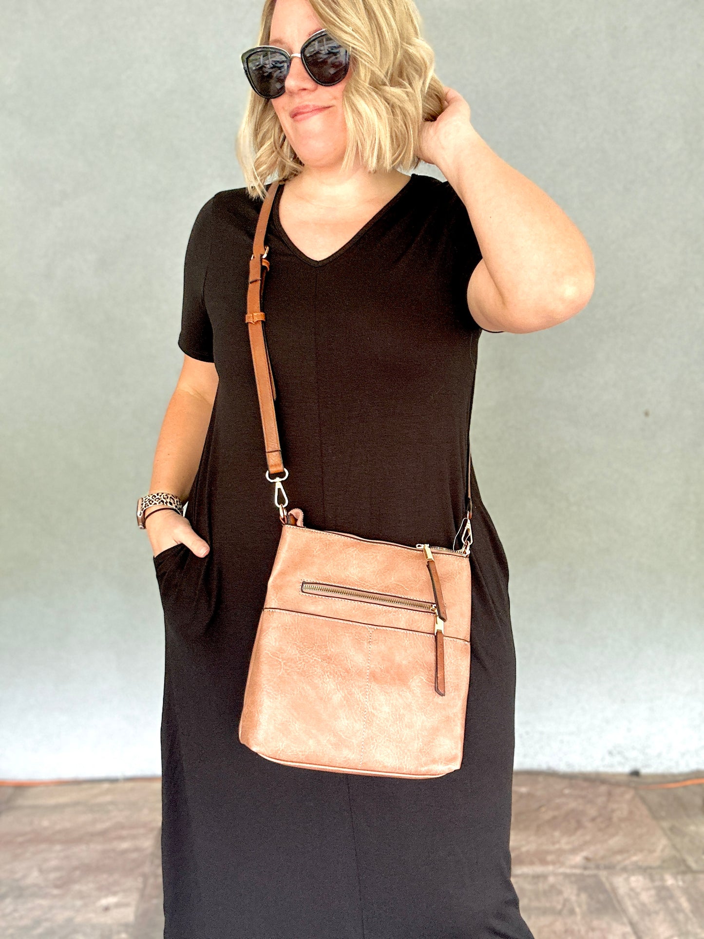 Zipper Crossbody Purse