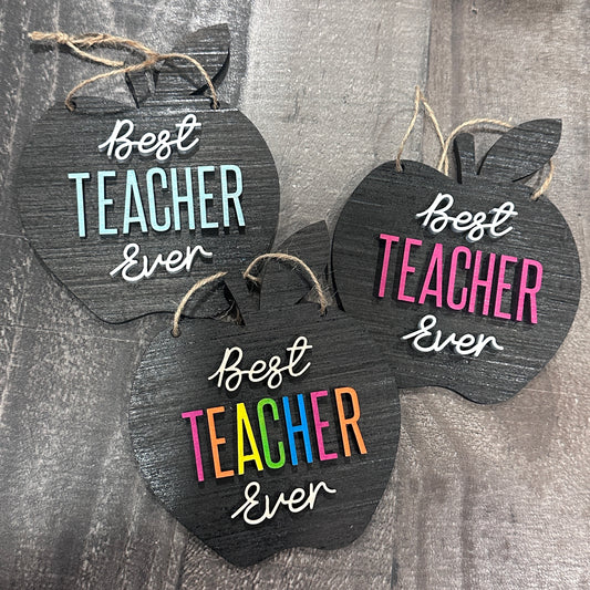 Apple Teacher Hanger