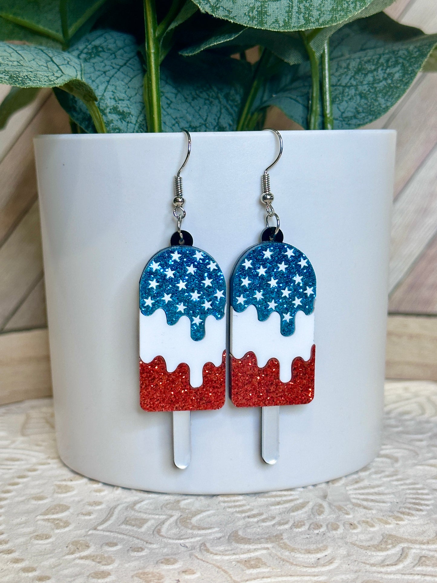 Americana Acrylic Earring