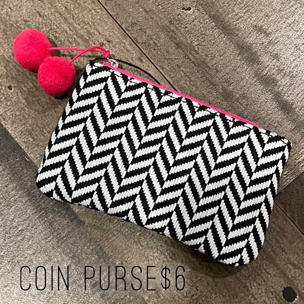 Boho Herringbone Coin Purse