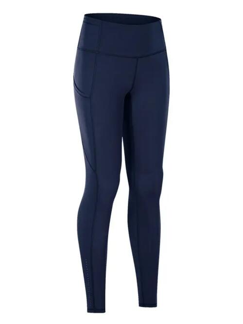 Wide Waistband Sports Pocket Leggings