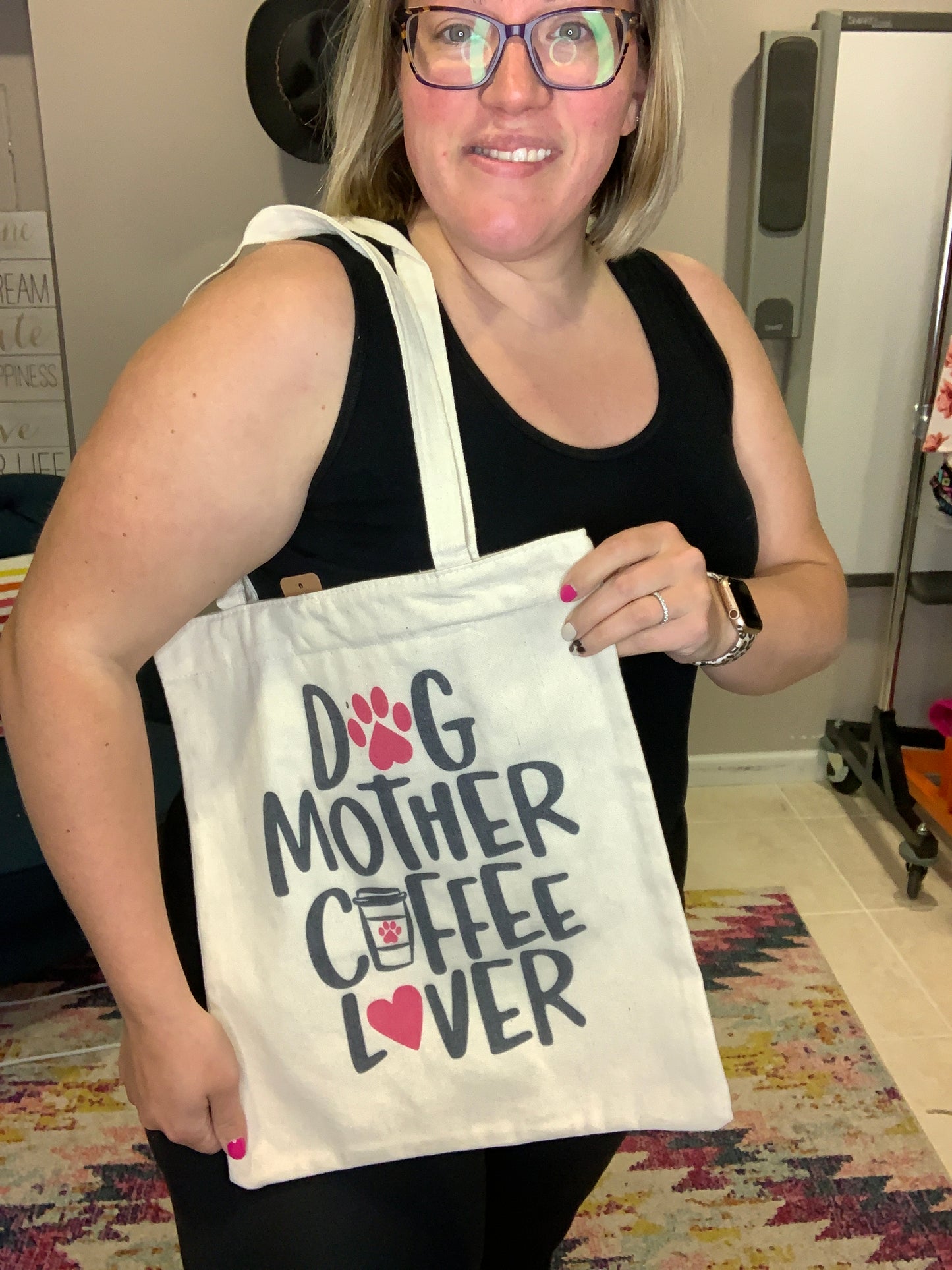 Dog Mother Coffee Lover Tote