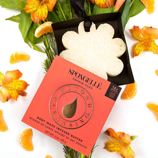 PAPAYA YUZU | VEGAN-FRIENDLY BOXED FLOWER Spongellé