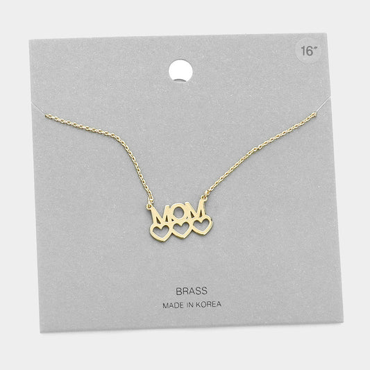 Mom Heart Necklace