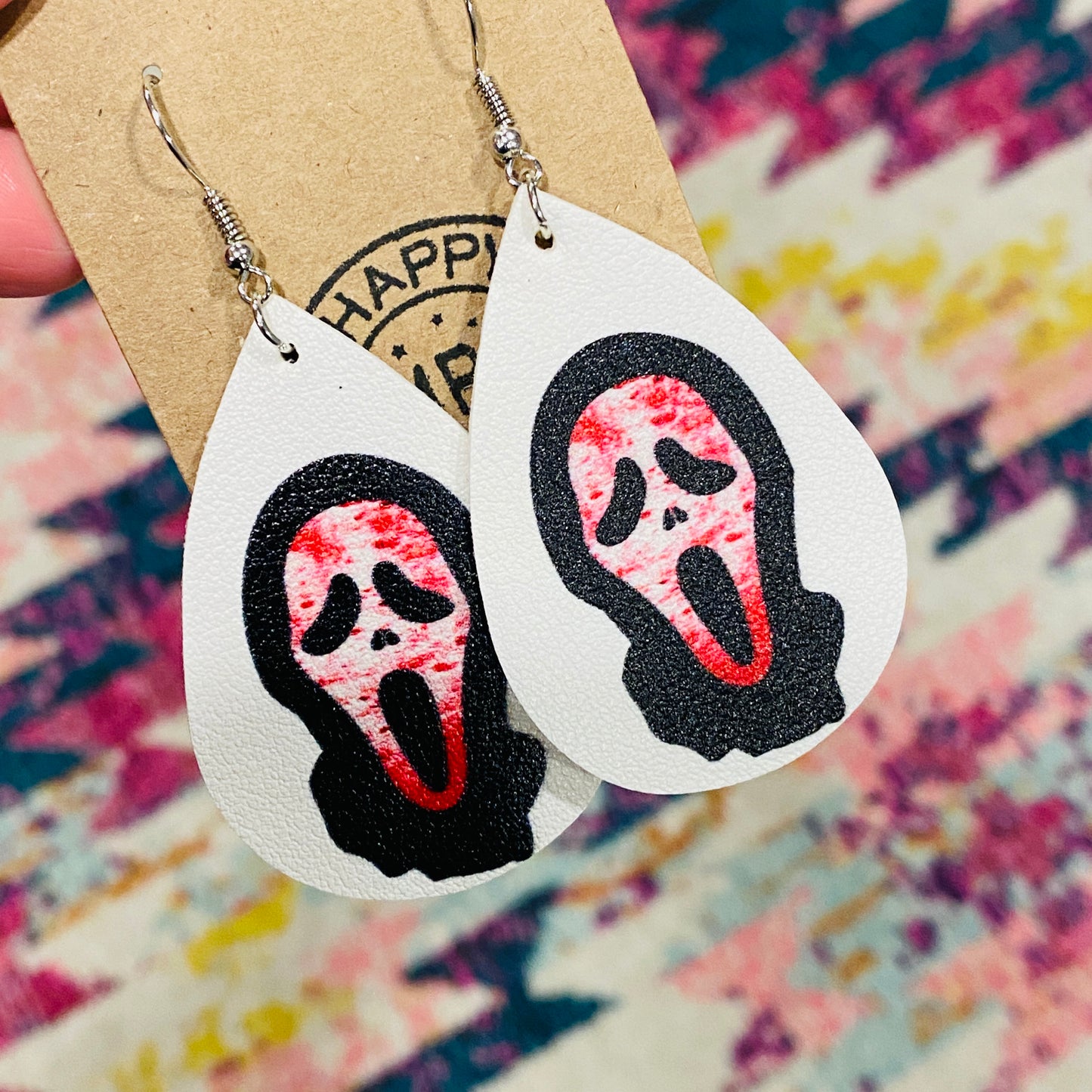 Halloween leather Earrings