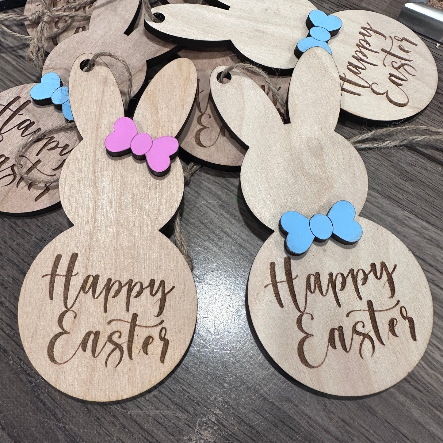 Happy Easter Bunny Basket Tag