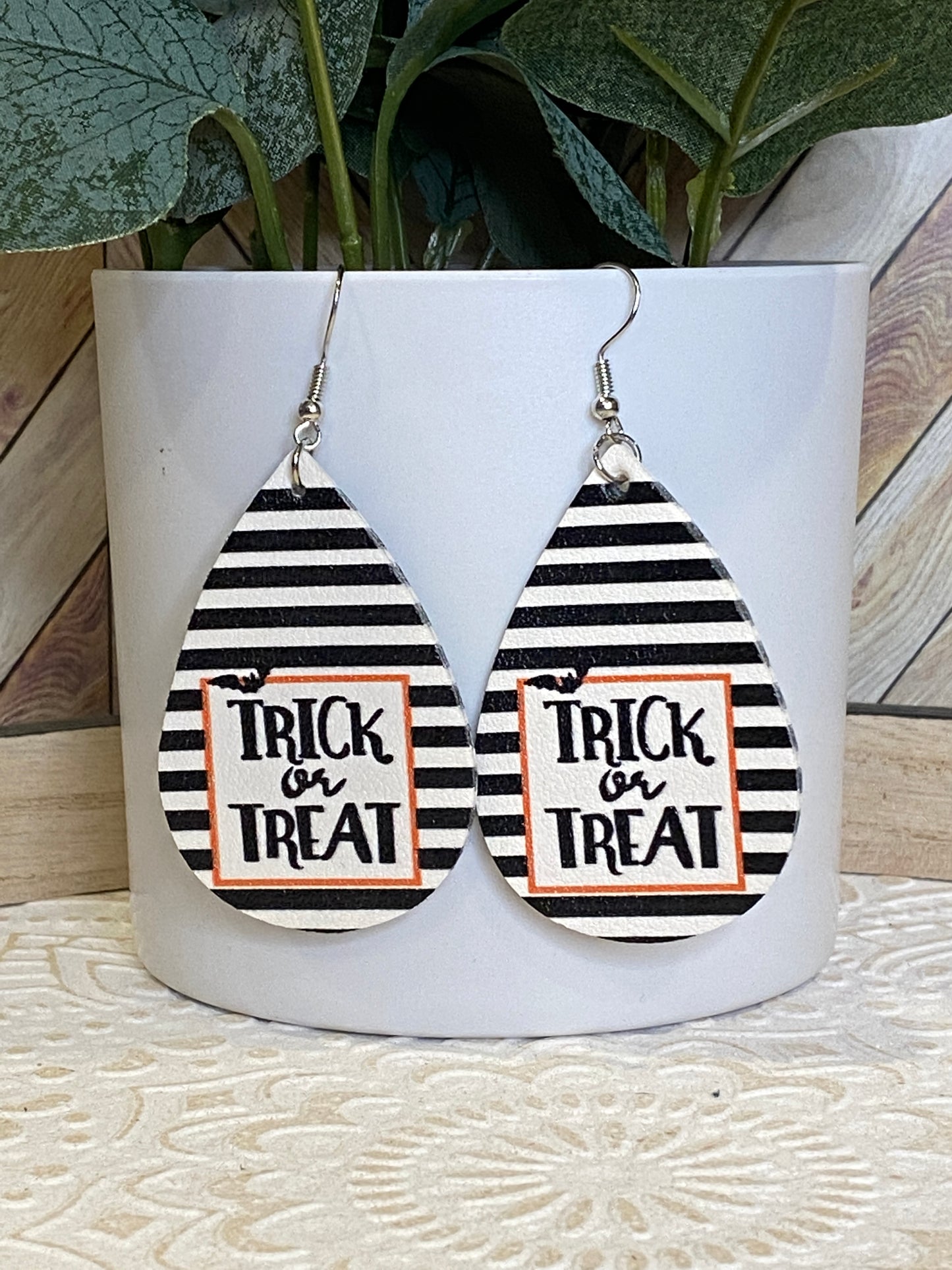 Halloween leather Earrings