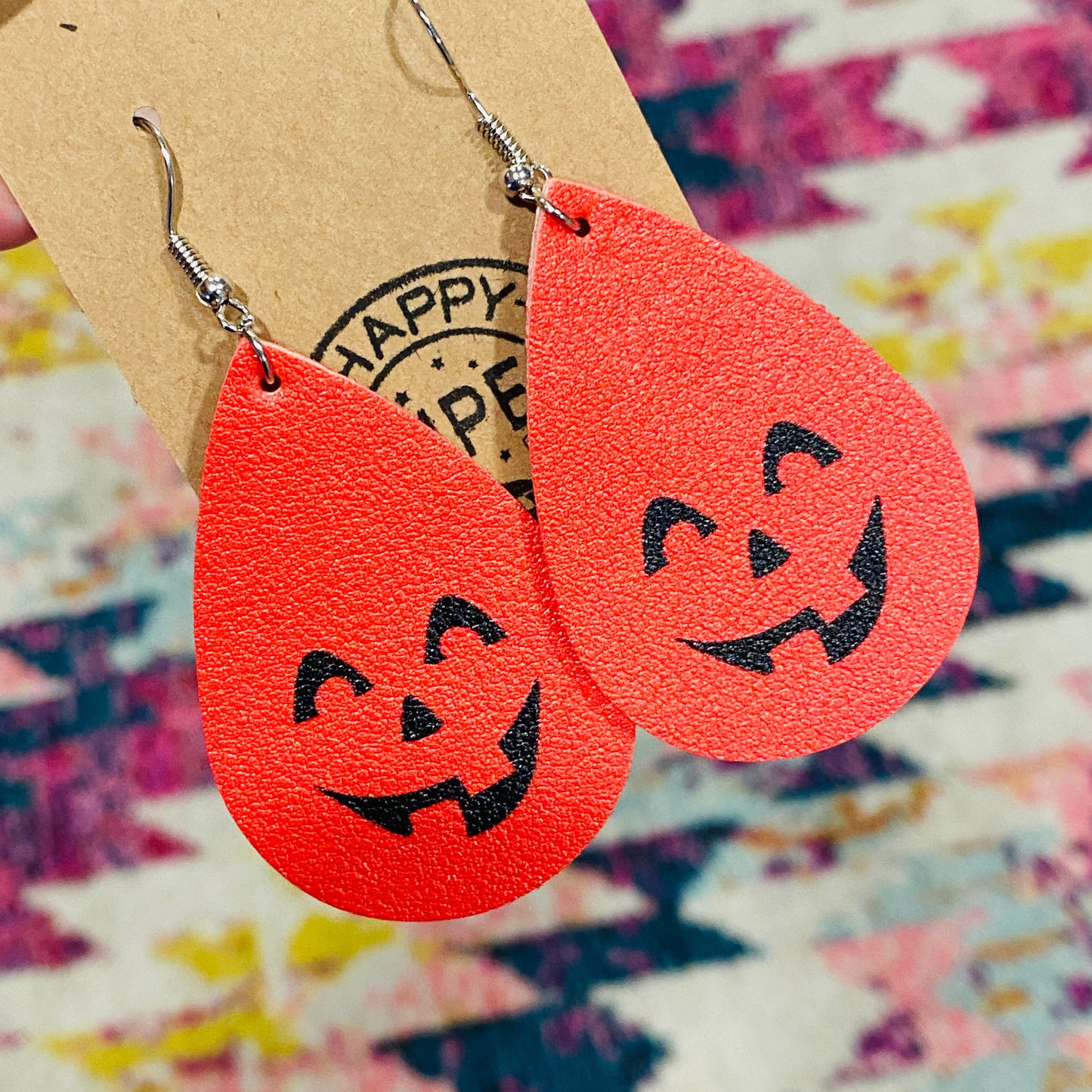 Halloween leather Earrings