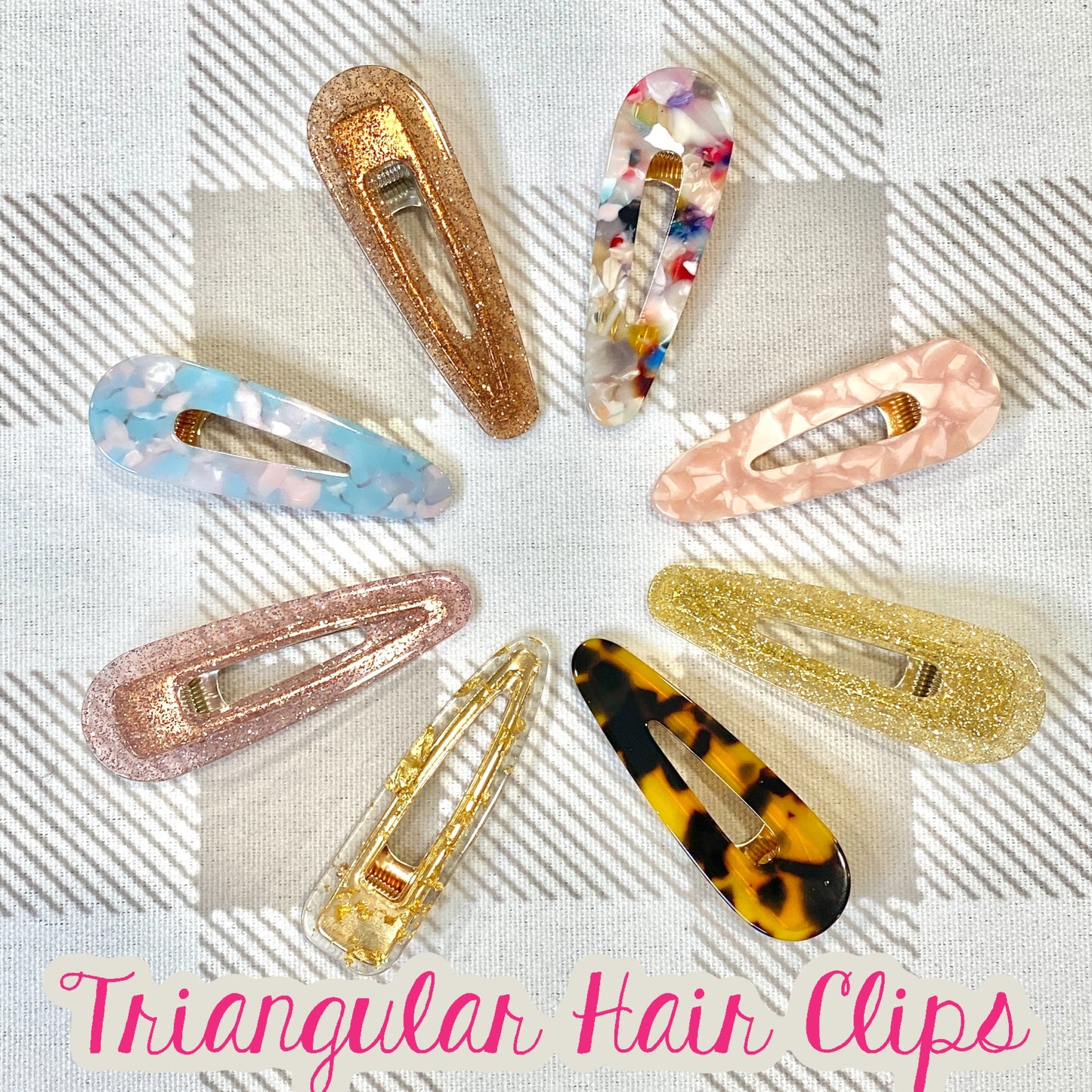 Acrylic Triangular Clips