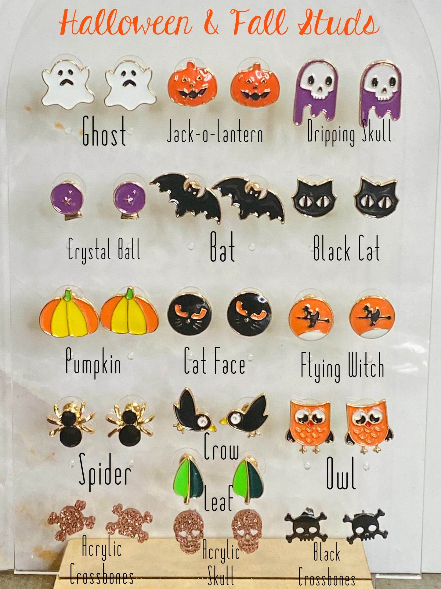 Halloween & Fall Stud Earrings