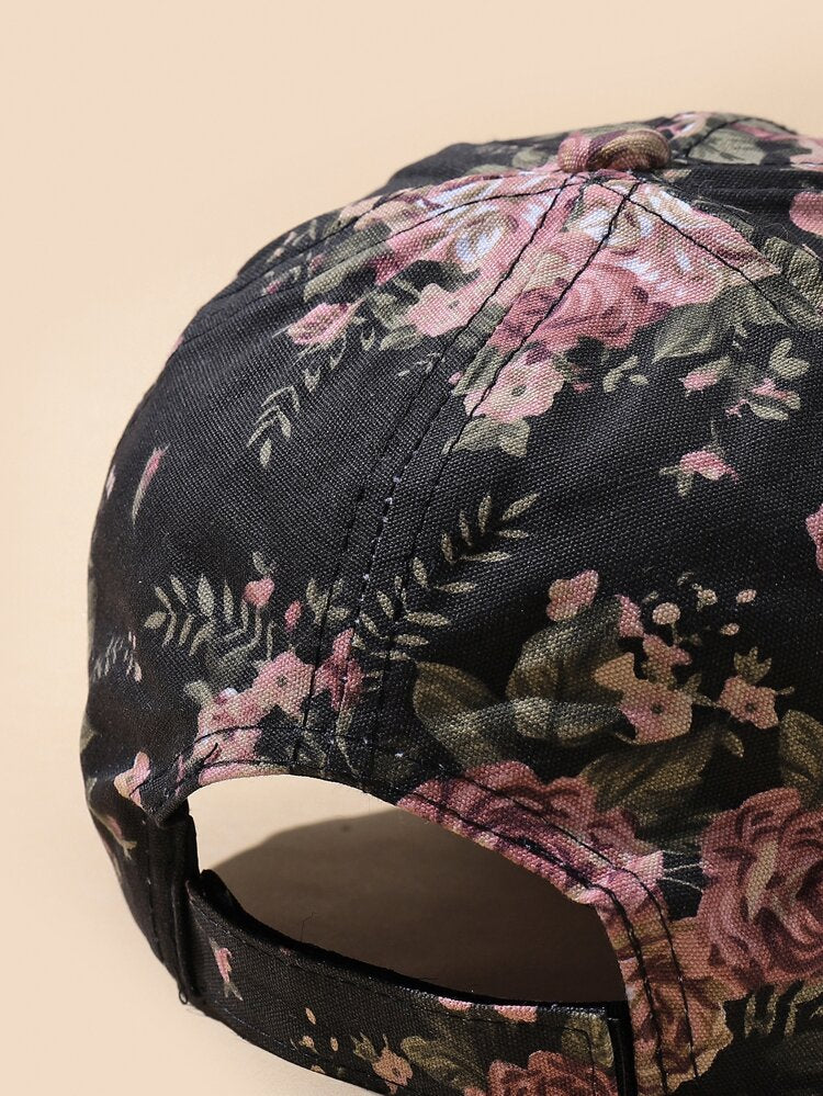 Rose floral Baseball Cap