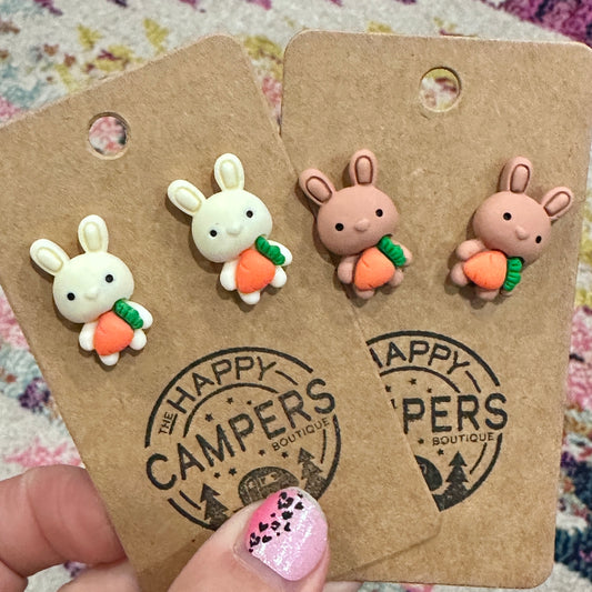 Clay Bunny Stud earrings