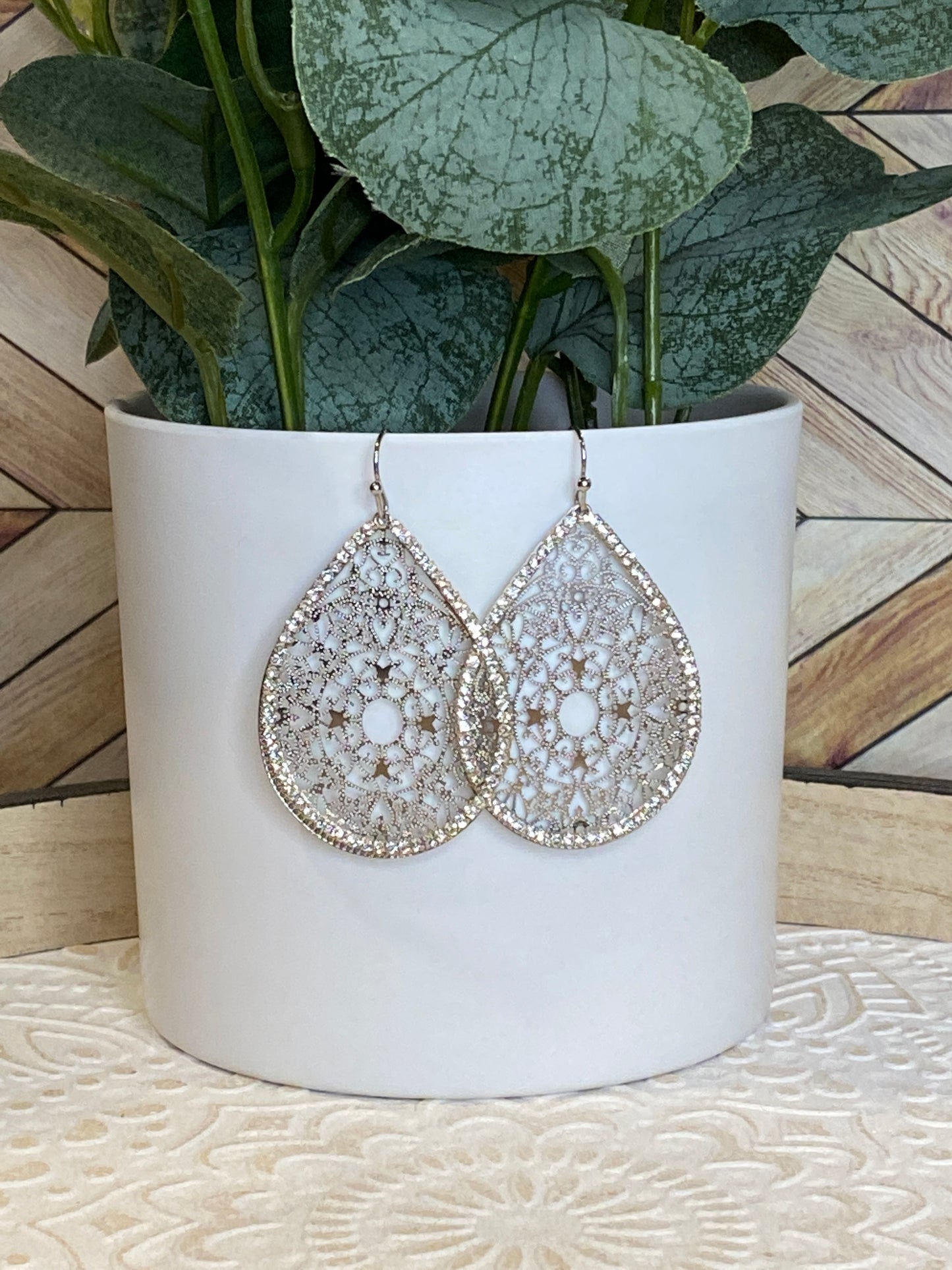 Filagree teardrop Earrings