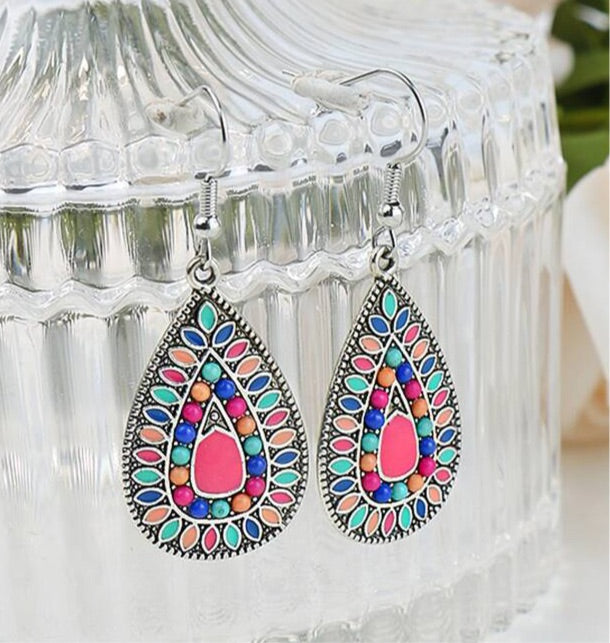 Pink Mosaic Dangle