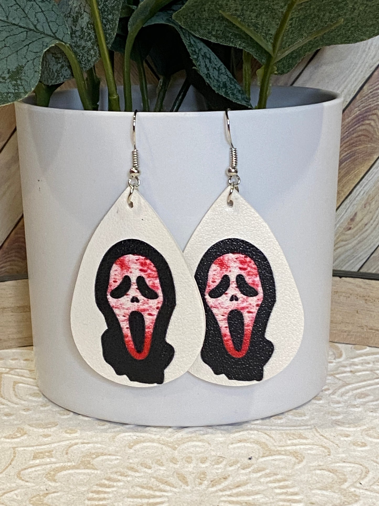 Halloween leather Earrings