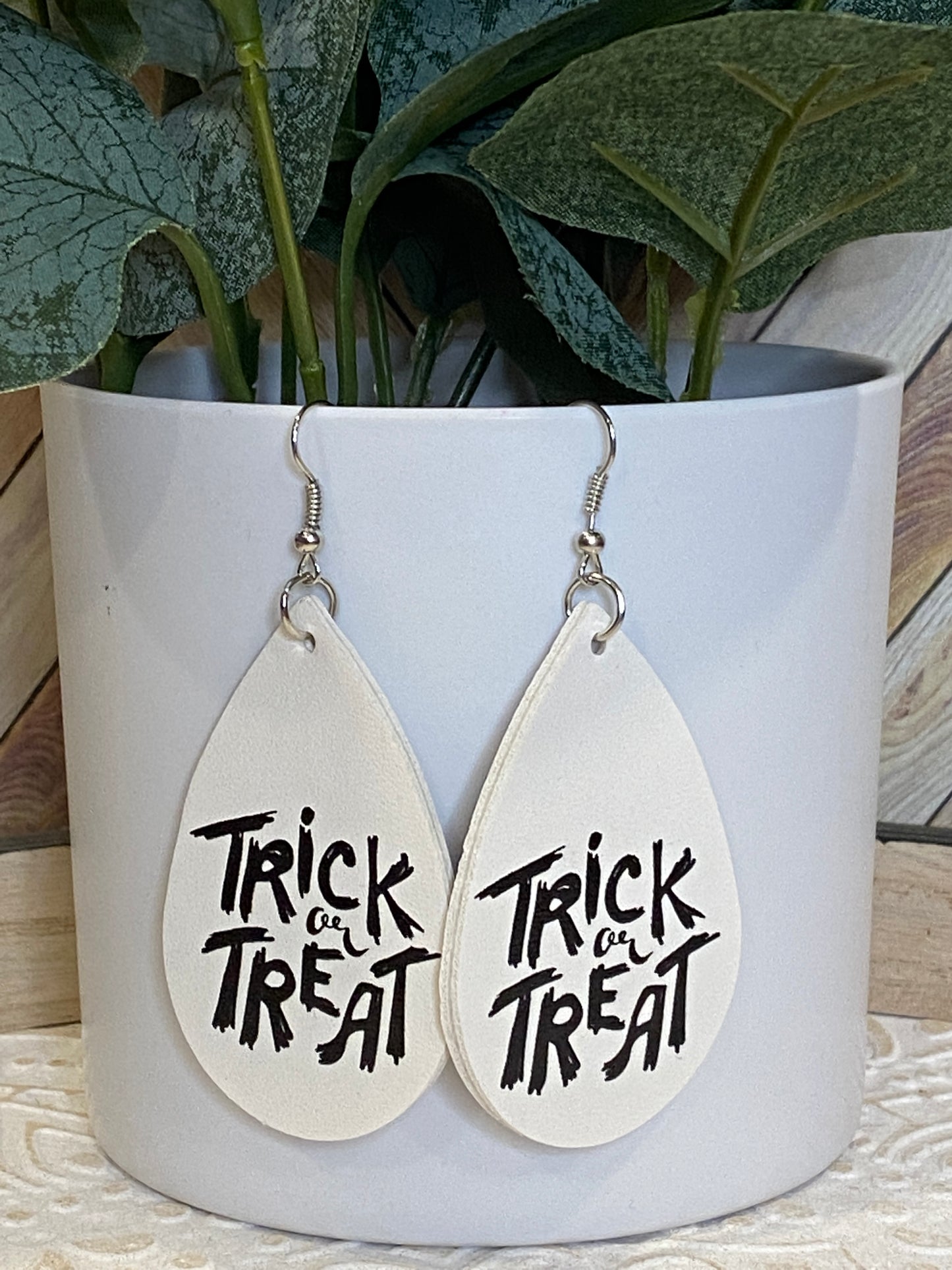 Halloween leather Earrings