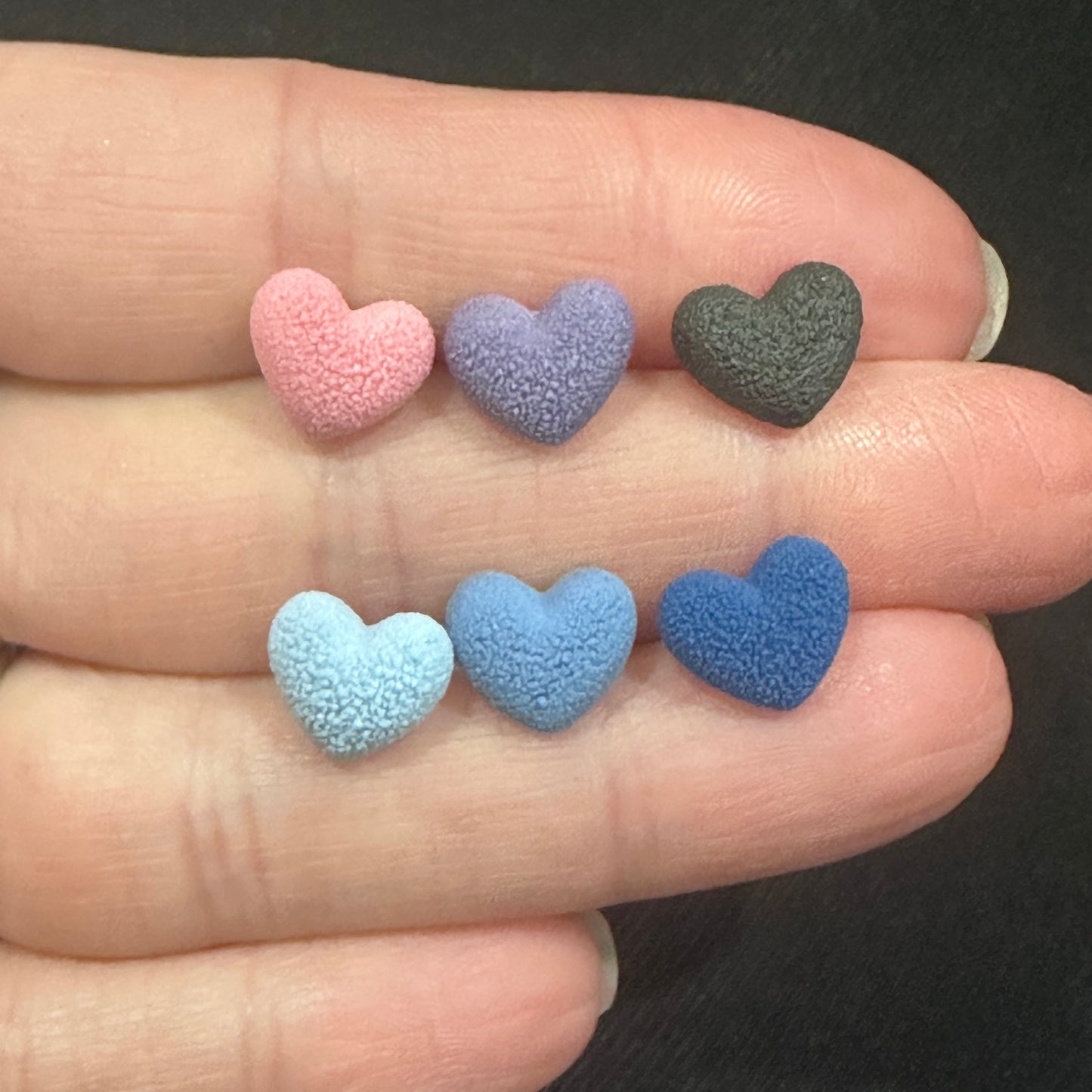 Textured Heart Studs