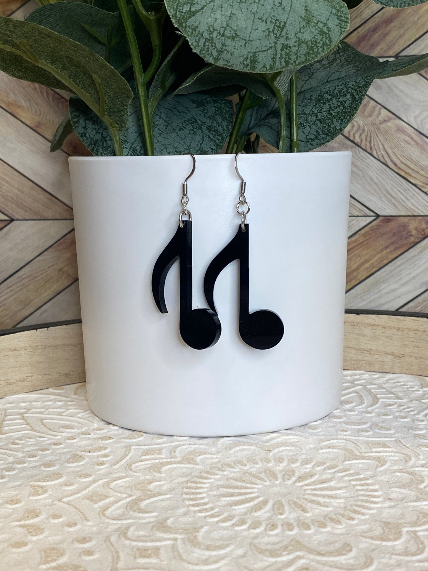 Music Notes Dangle Earrings