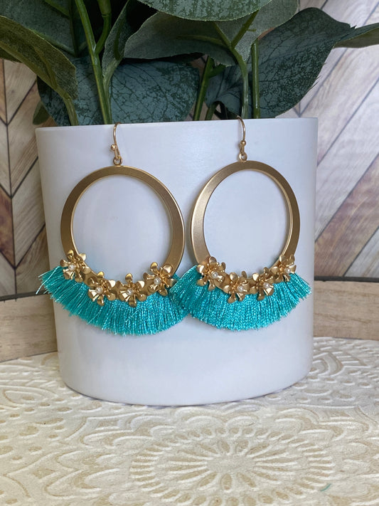 Flower Fringe Earring