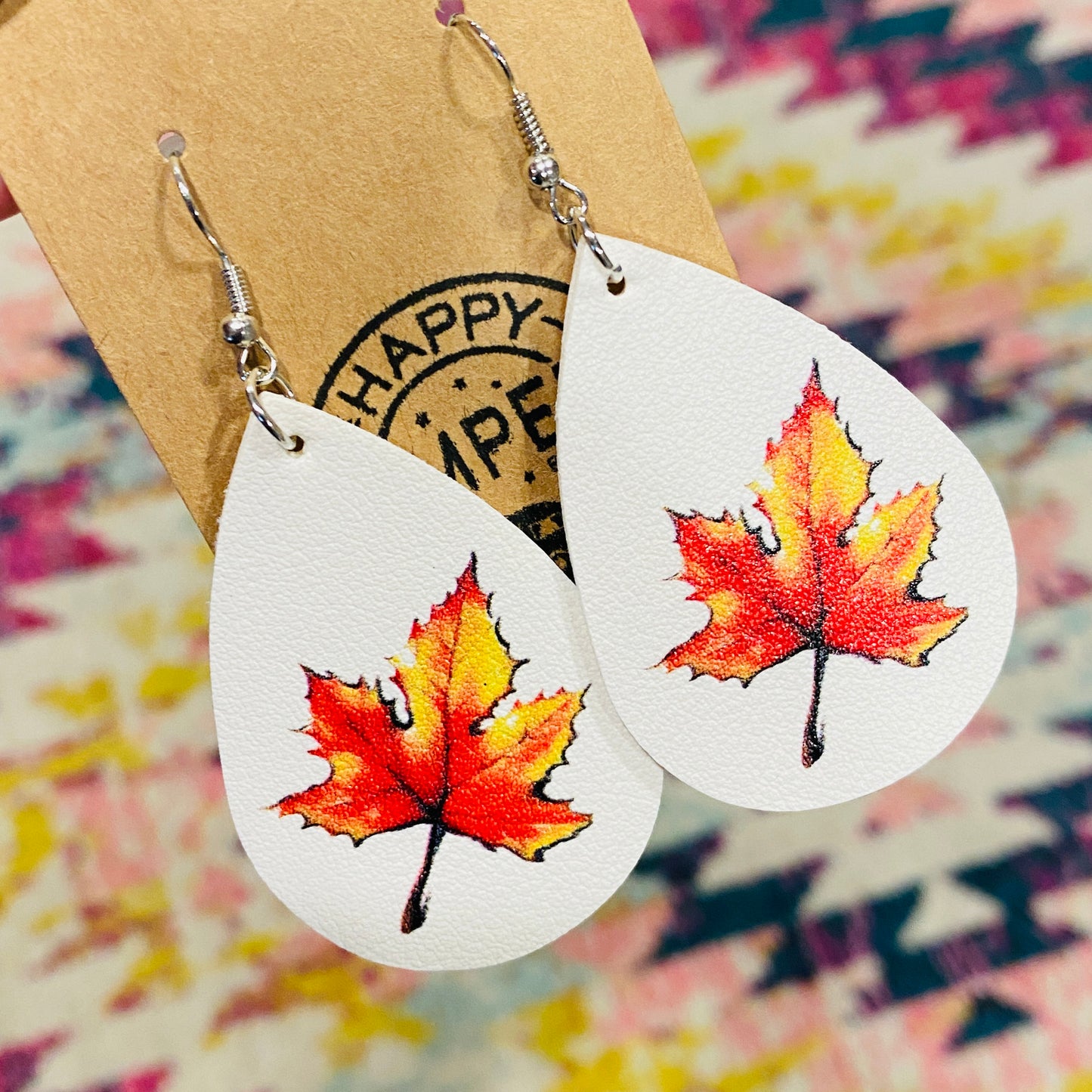 Fall Leather earrings