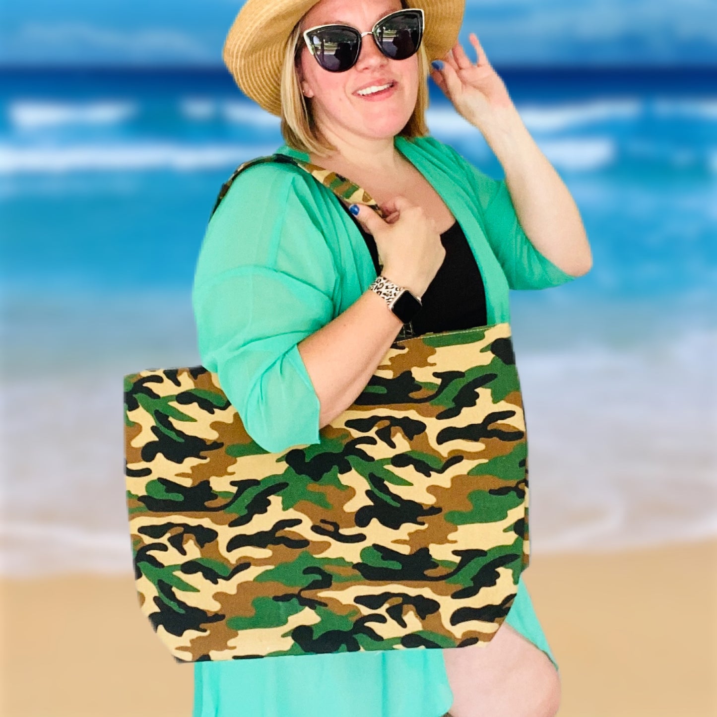 Large Camouflage Tote