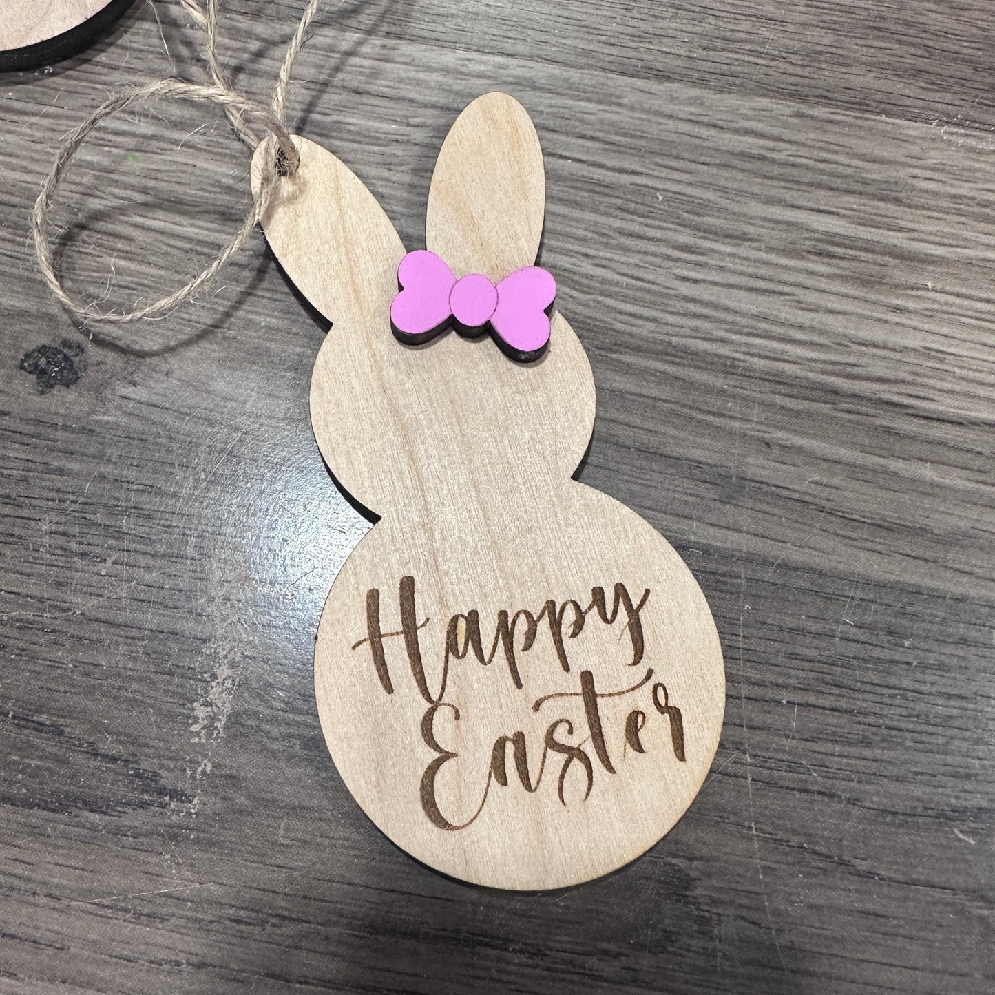 Happy Easter Bunny Basket Tag