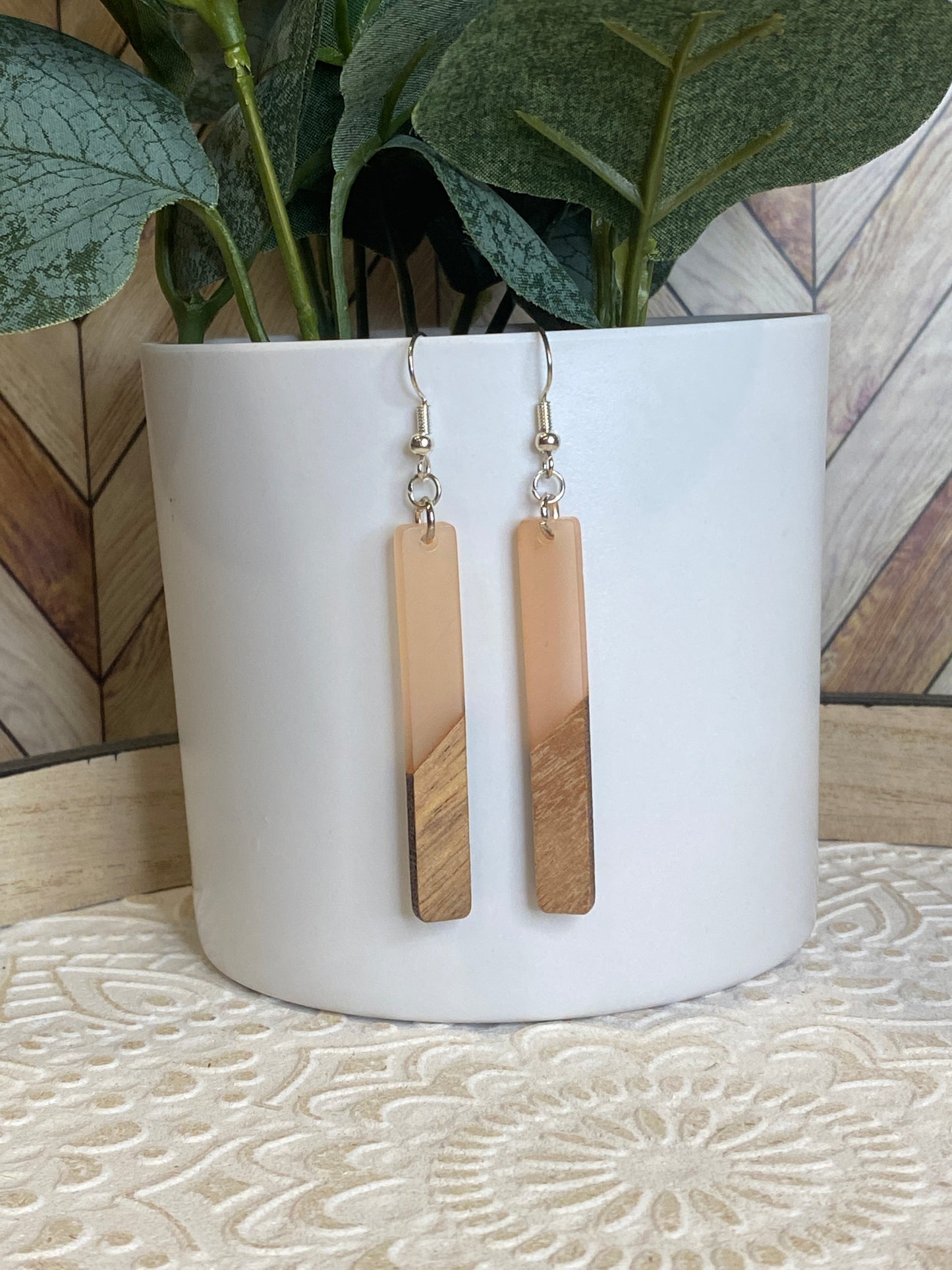 Long Wood/Acrylic Dangle