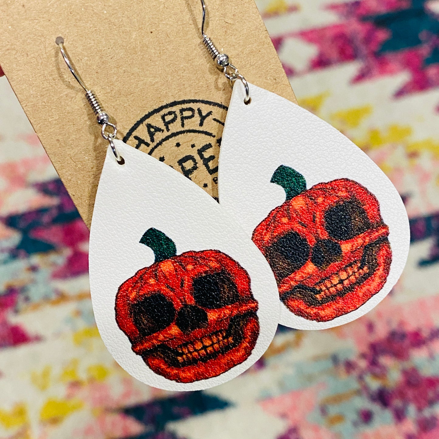 Halloween leather Earrings