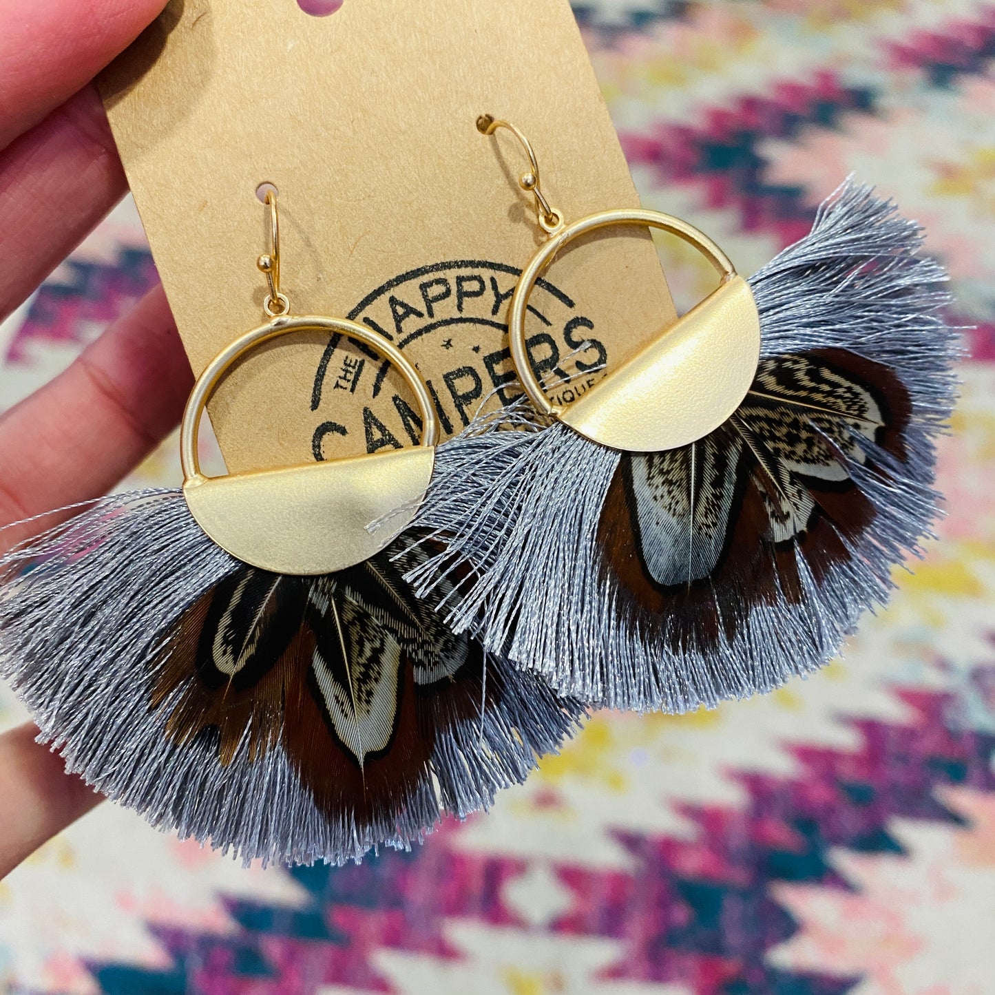 Feather Fan Earrings