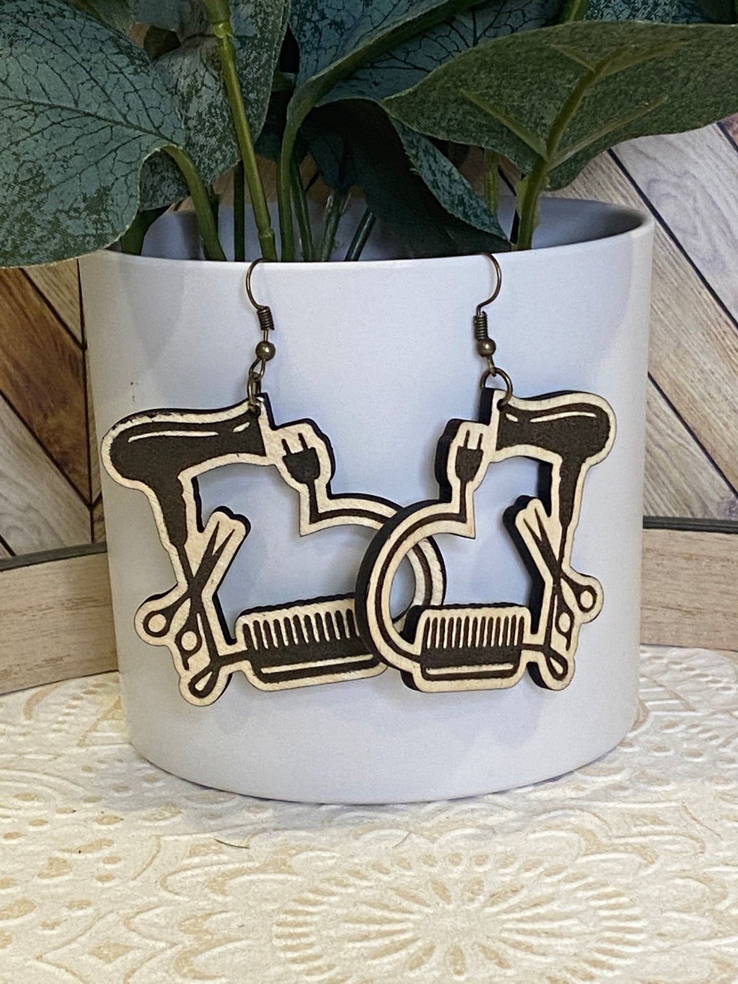 Hair Love Wood Earrings