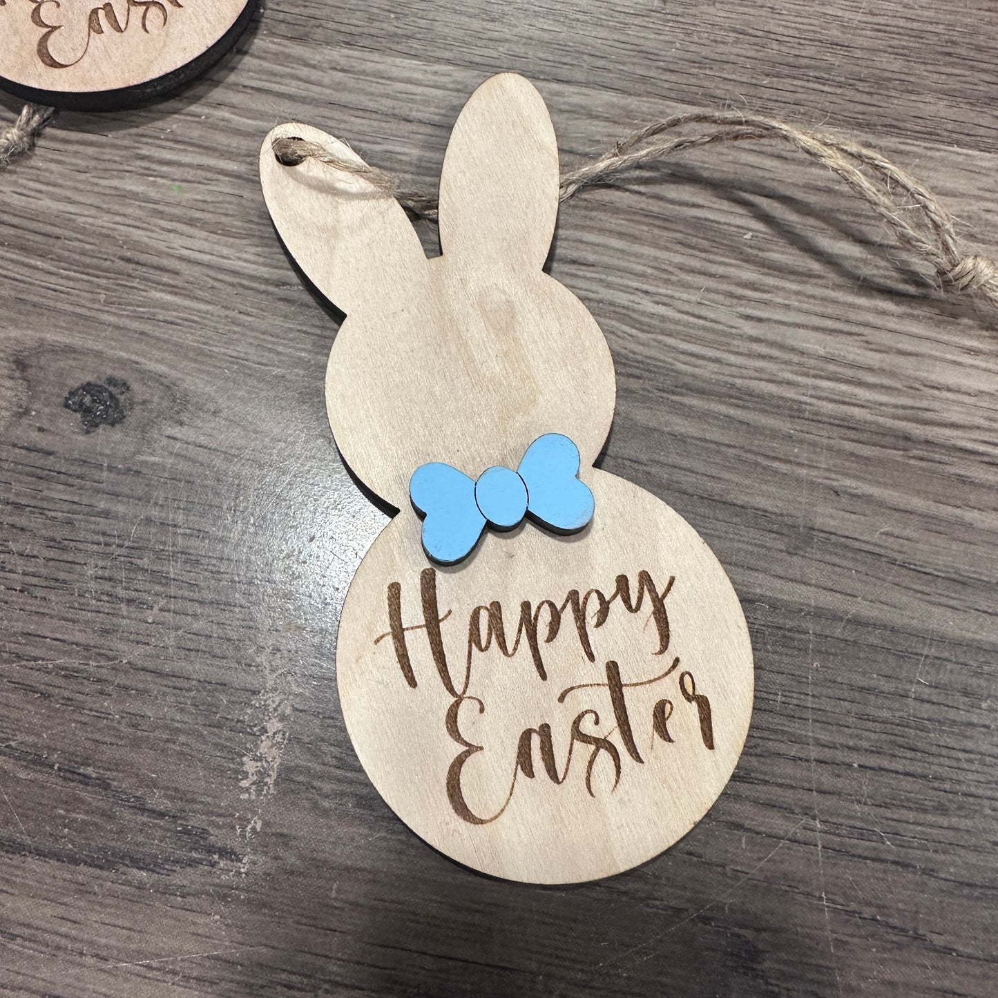 Happy Easter Bunny Basket Tag