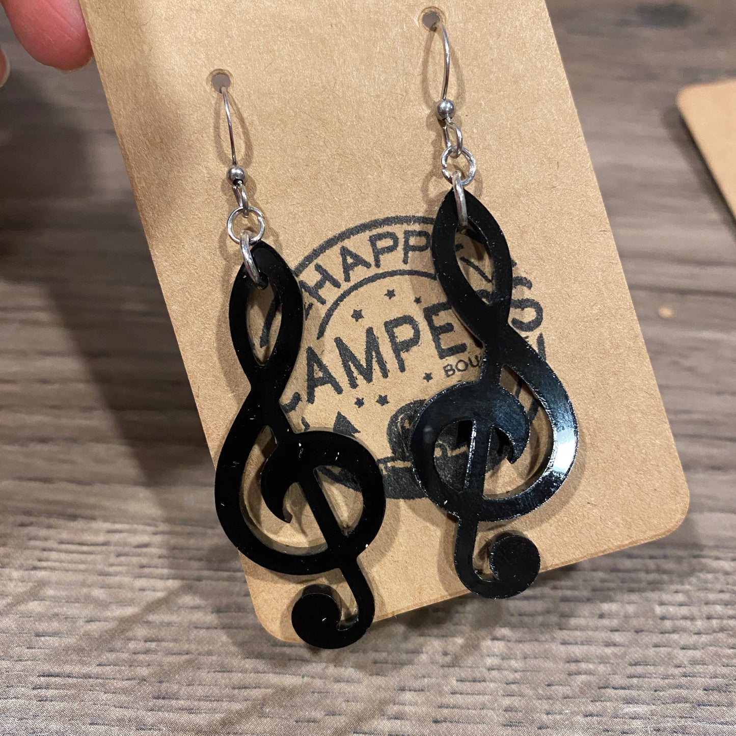 Music Notes Dangle Earrings