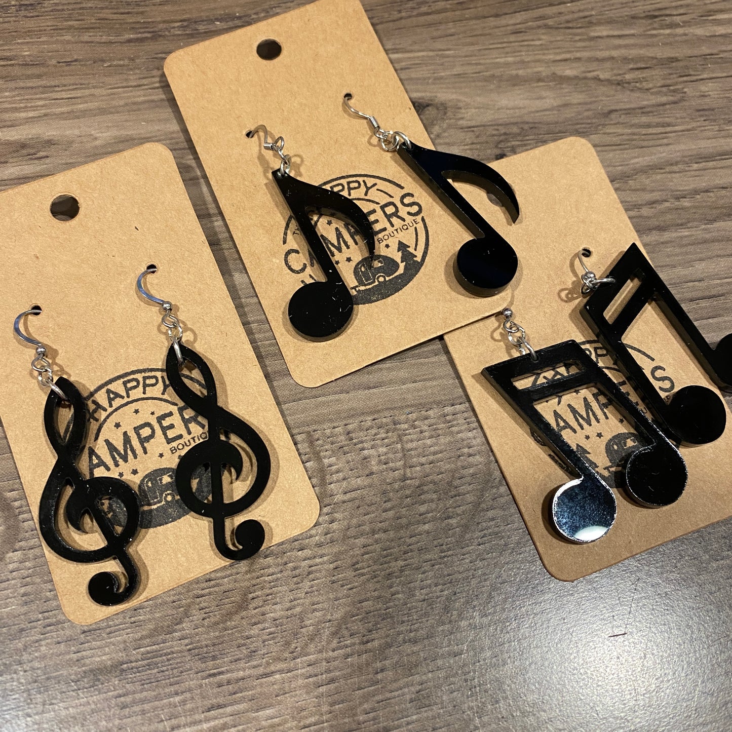 Music Notes Dangle Earrings