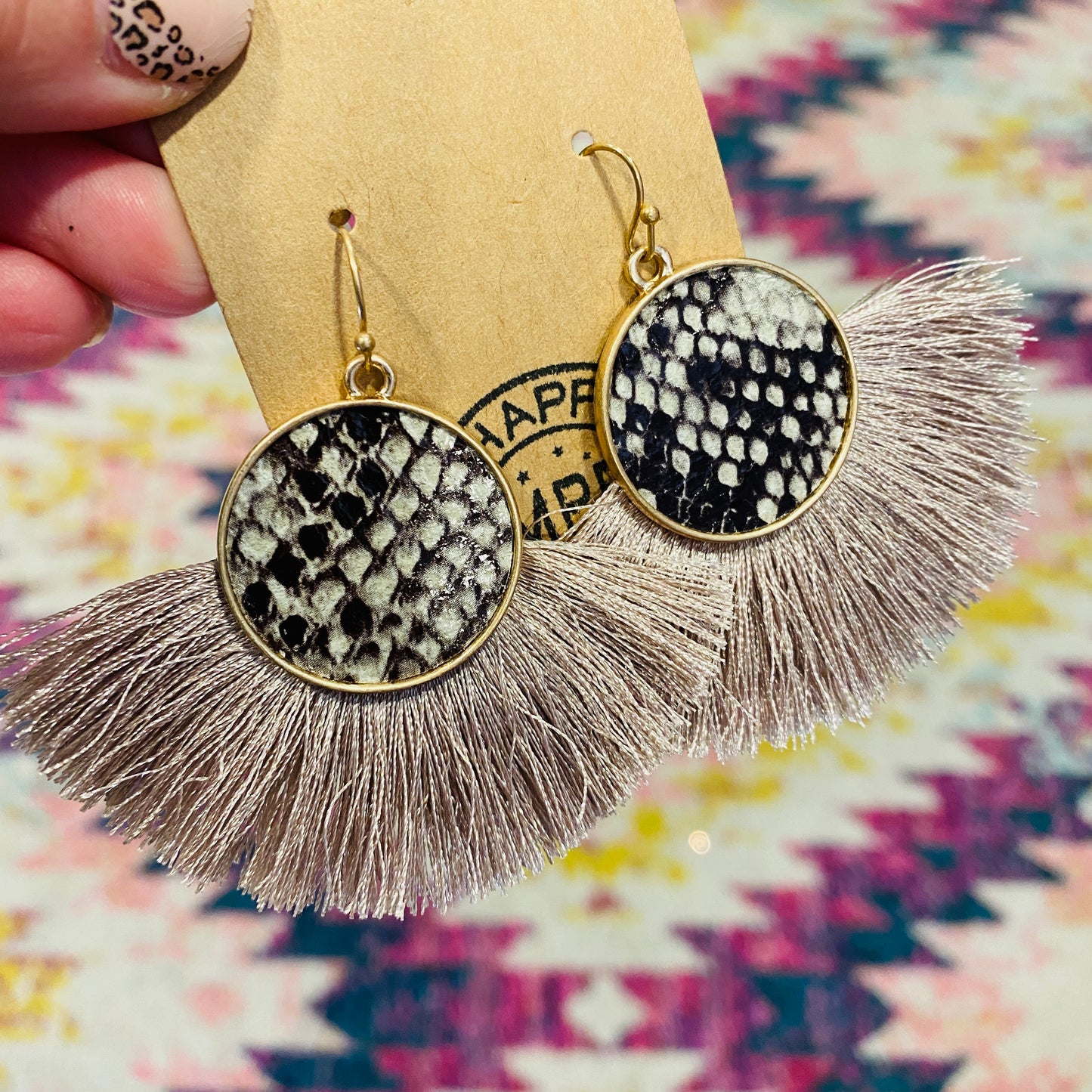 Fringe Snake Earrings