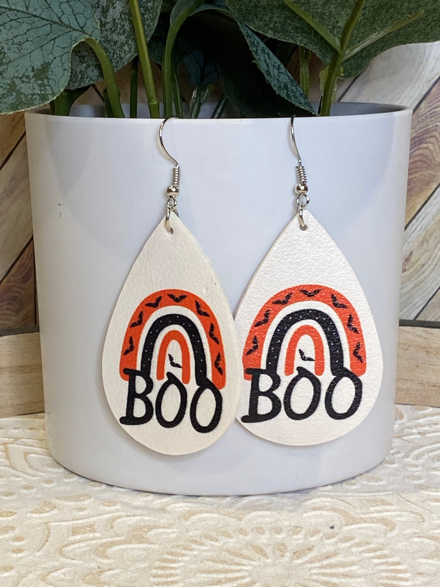 Halloween leather Earrings