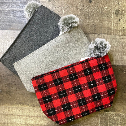 Small Pom Zip Pouch