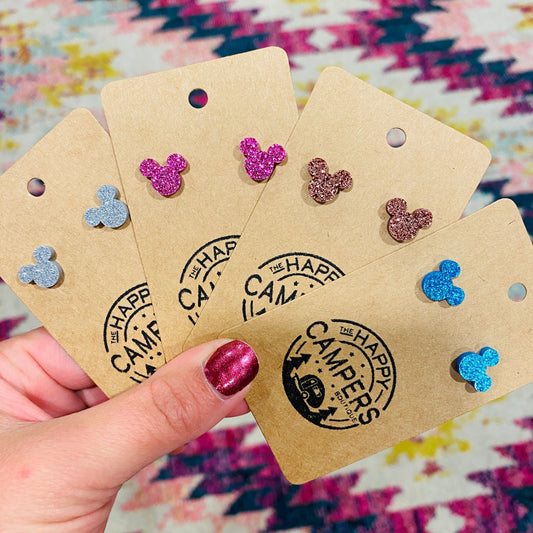 Glitter MIckey Studs